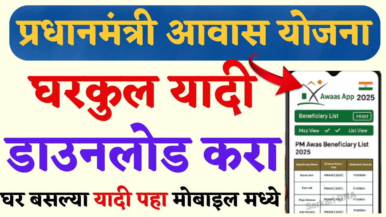 gharkul yadi download | PMAYG